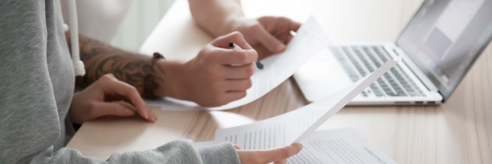 Paper Work, Computer on desk