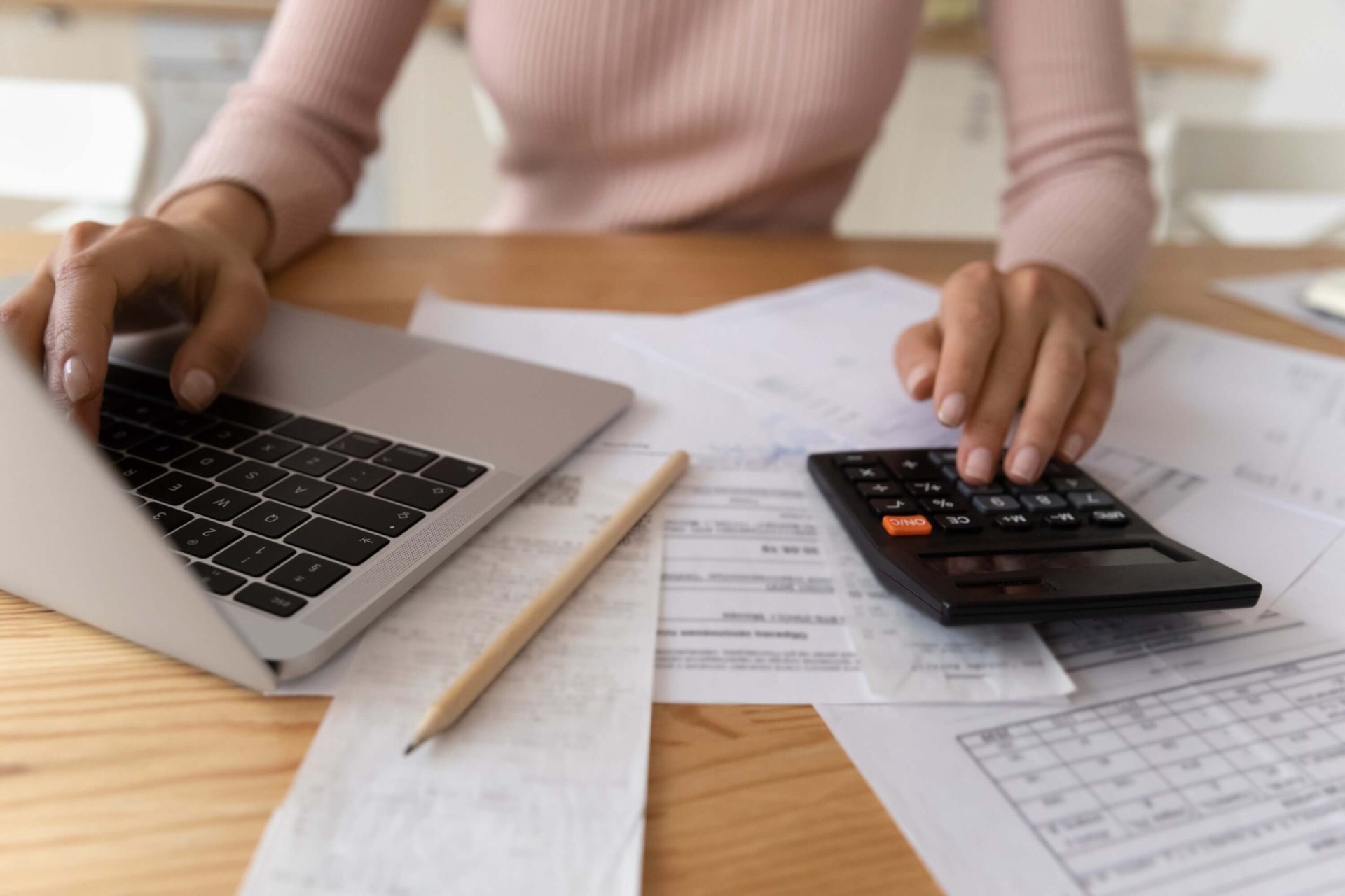 Calculating taxes, and balancing accounts